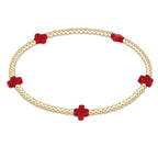FALL WINTER SIGNATURE CROSS COLOR BRACELETS - 3MM