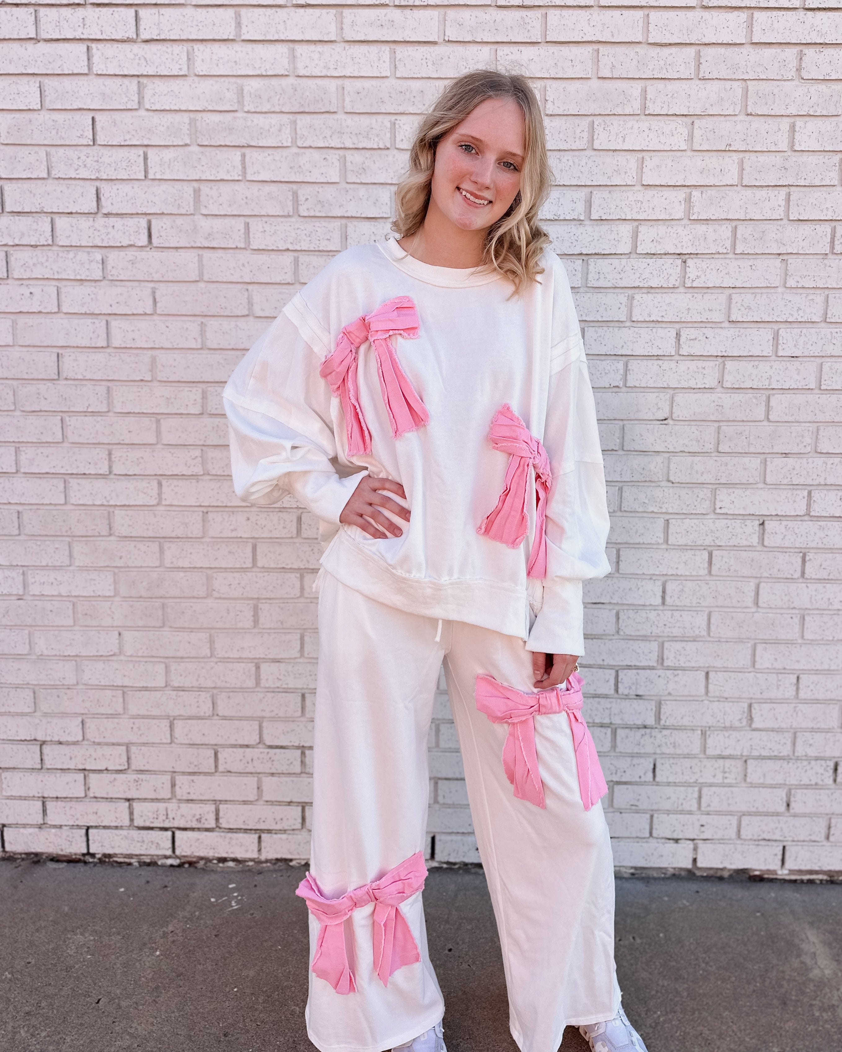 FRAYED WILL DENIM BOW PATCHES SET