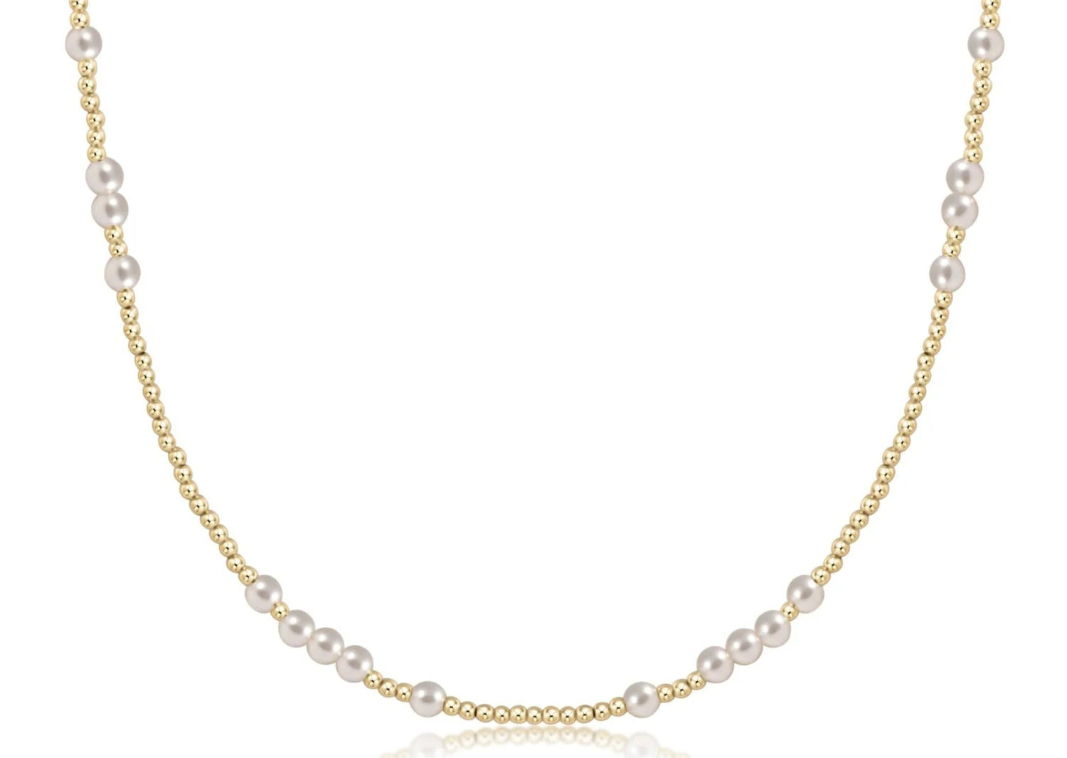 15" Choker Beaded - Hope Unwritten Pearl 4mm - Pharm Favorites by Economy Pharmacy