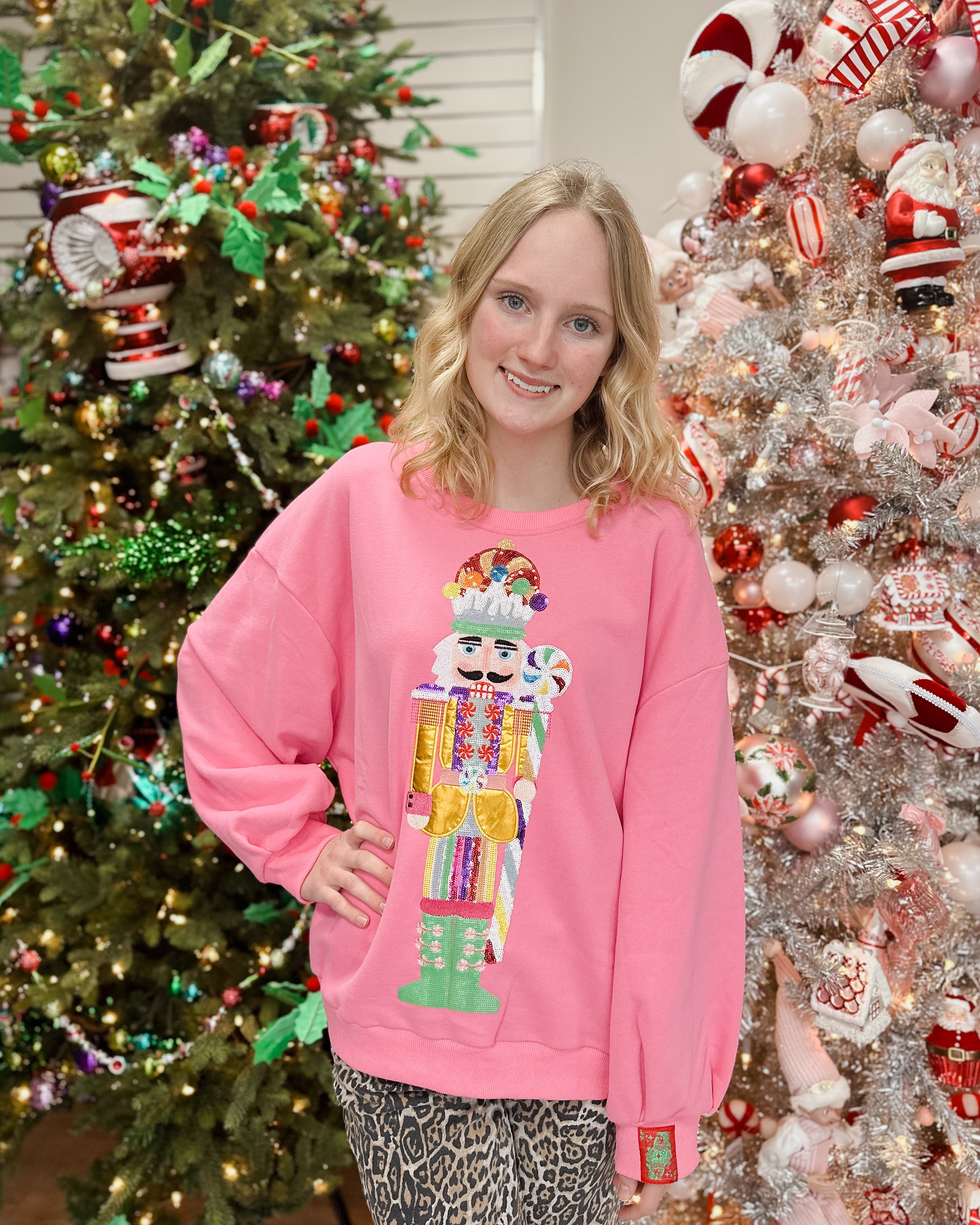 Pink Candyland Nutcracker Sweatshirt 