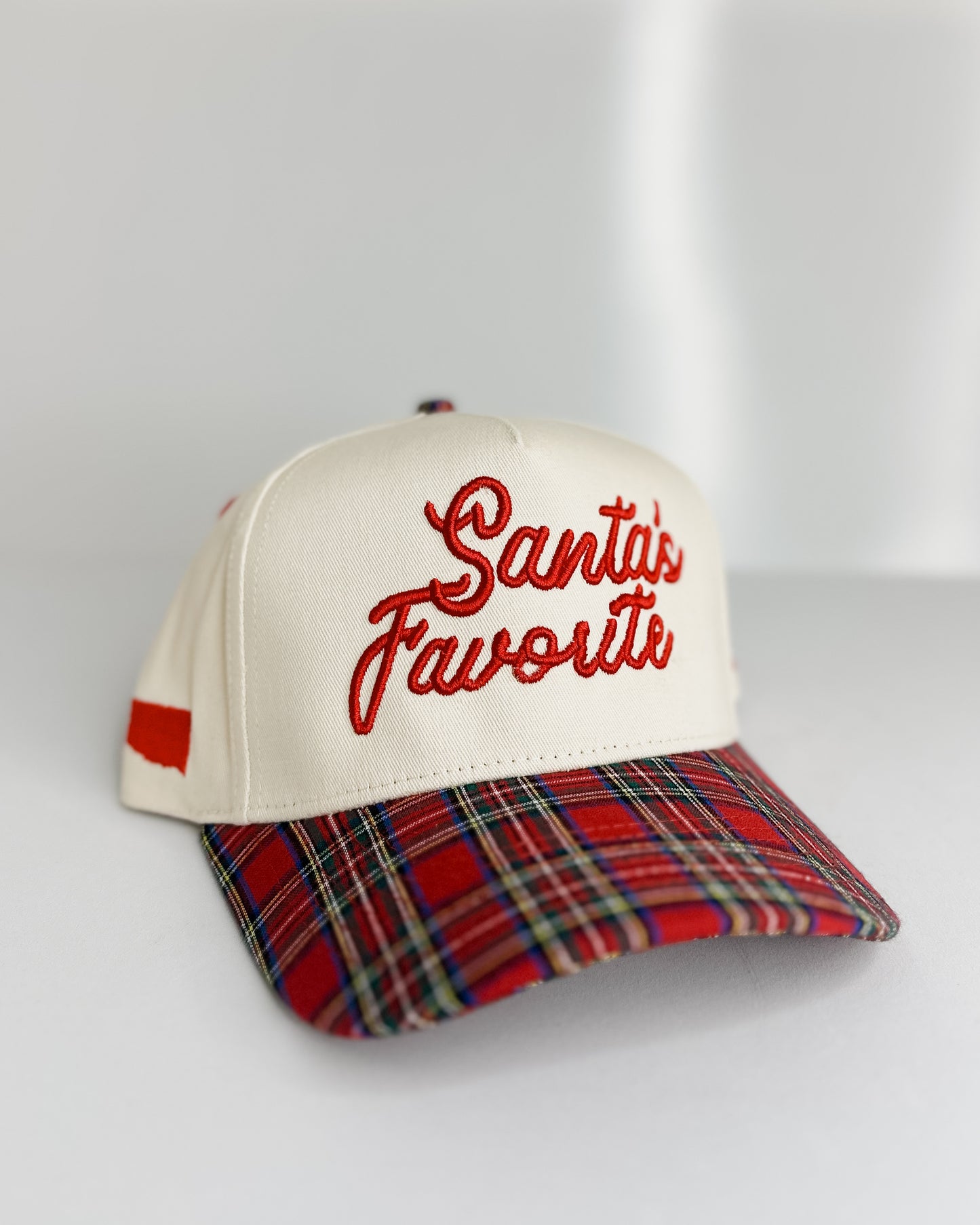 PLAID/TAN HAT - SANTA'S FAVORITE