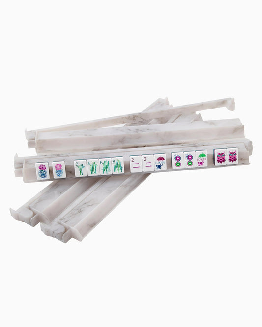 OH MY MAHJONG RACK & PUSHER SET - CARRARA