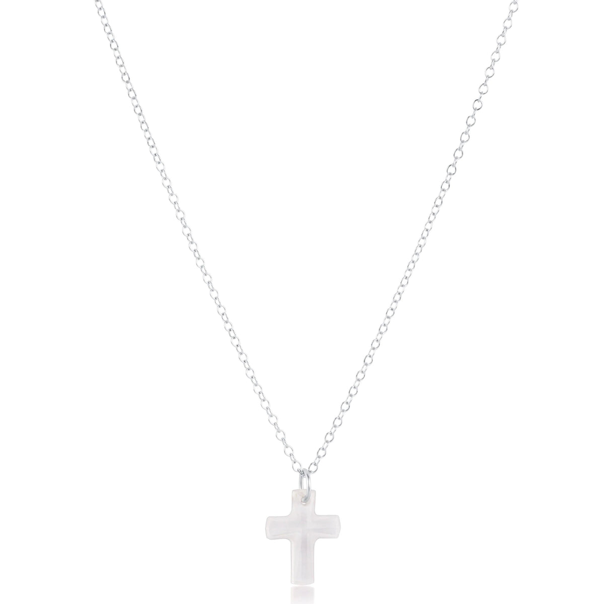 16" NECKLACE - BLESSED CRYSTAL CHARM