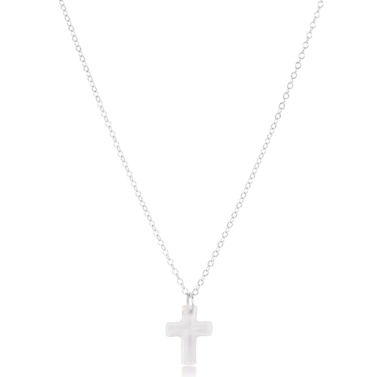 16" NECKLACE - BLESSED CRYSTAL CHARM