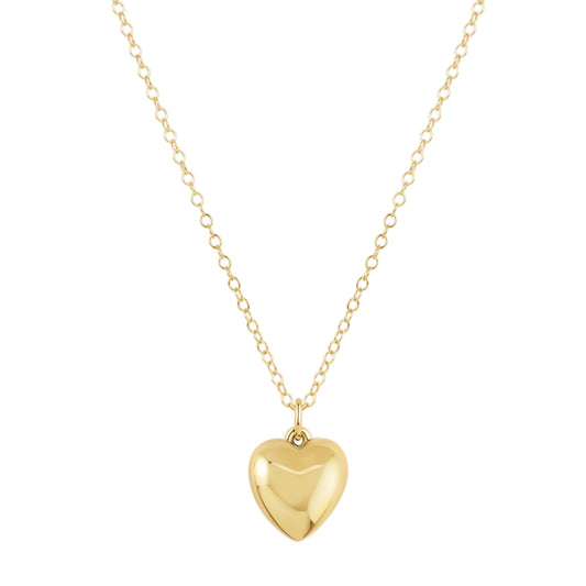 16" NECKLACE GOLD  - LOVE PLUSH GOLD CHARM