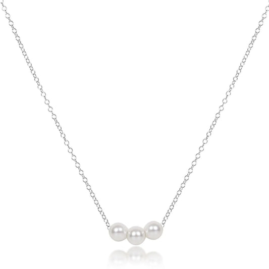 16" NECKLACE STERLING - JOY PEARL