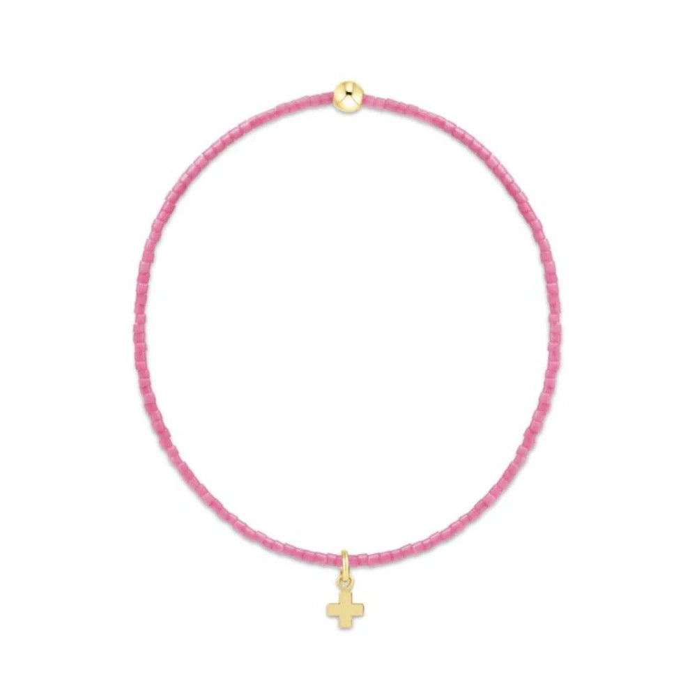 HOPE CLASSIC BRACELET - SIGNATURE CROSS SMALL GOLD CHARM