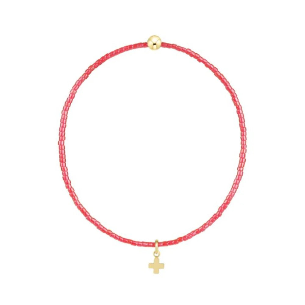 HOPE CLASSIC BRACELET - SIGNATURE CROSS SMALL GOLD CHARM