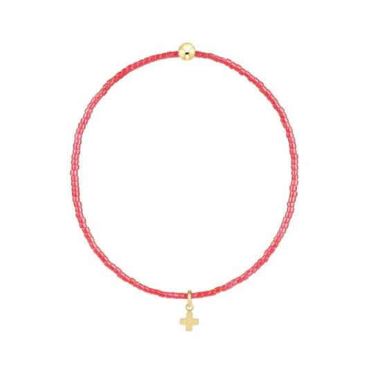 HOPE CLASSIC BRACELET - SIGNATURE CROSS SMALL GOLD CHARM
