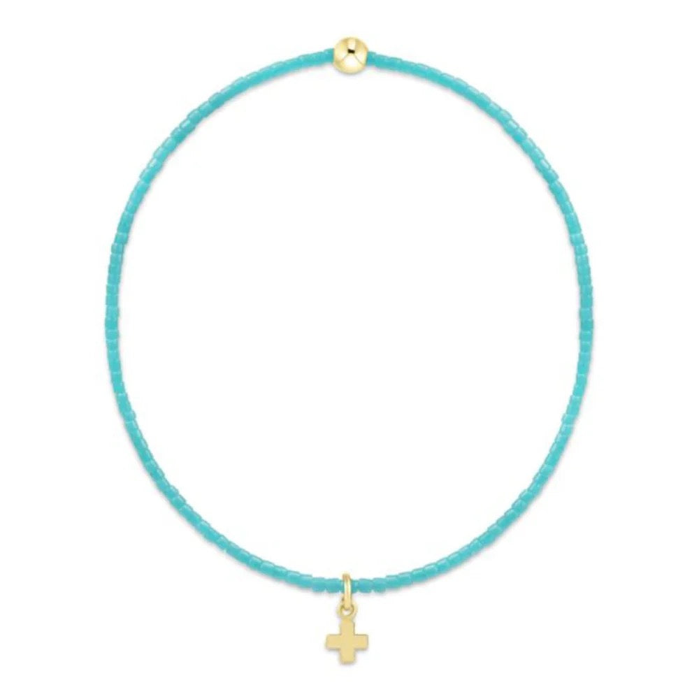 HOPE CLASSIC BRACELET - SIGNATURE CROSS SMALL GOLD CHARM
