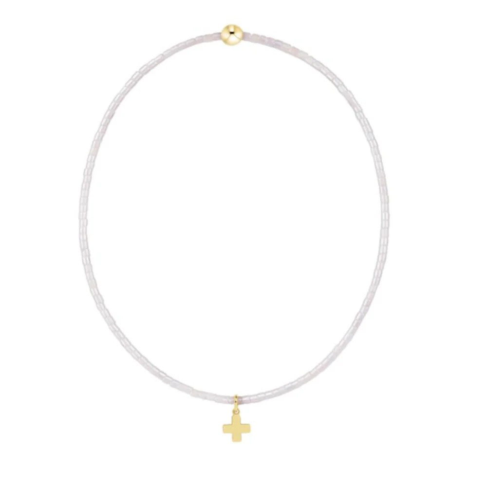 HOPE CLASSIC BRACELET - SIGNATURE CROSS SMALL GOLD CHARM