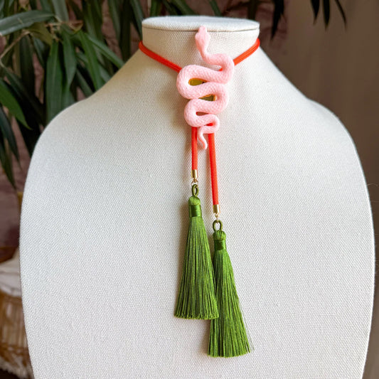 SNAKE BOLO NECKLACE