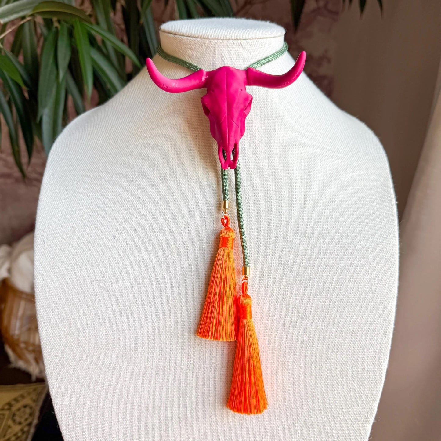 LONGHORN BOLO NECKLACE