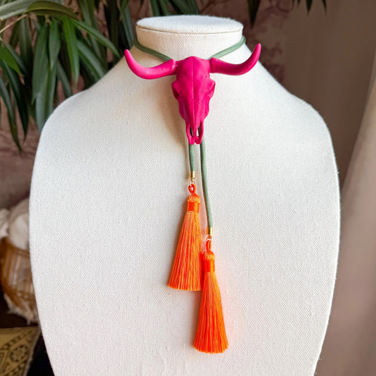 LONGHORN BOLO NECKLACE