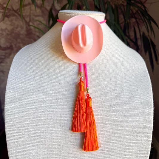 COWBOY HAT BOLO NECKLACE