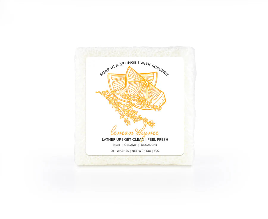 SOAP IN A SPONGE - LMEON THYME