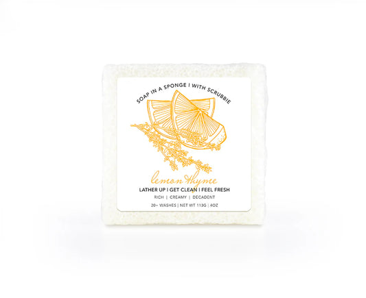 SOAP IN A SPONGE - LMEON THYME