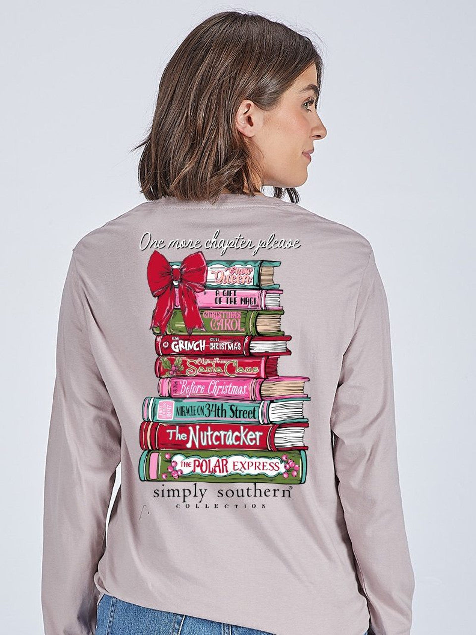 DRIFTWOOD - ONE MORE CHAPTER PLEASE - CHRISTMAS BOOKS - LONG SLEEVE TEE