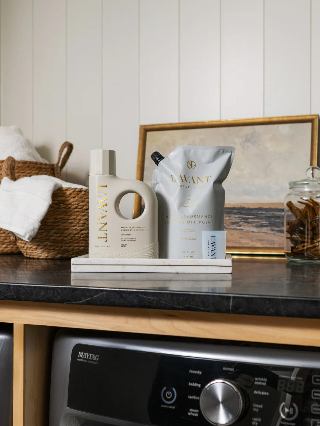 Laundry Detergent Refill Pouch Fresh Linen 32oz