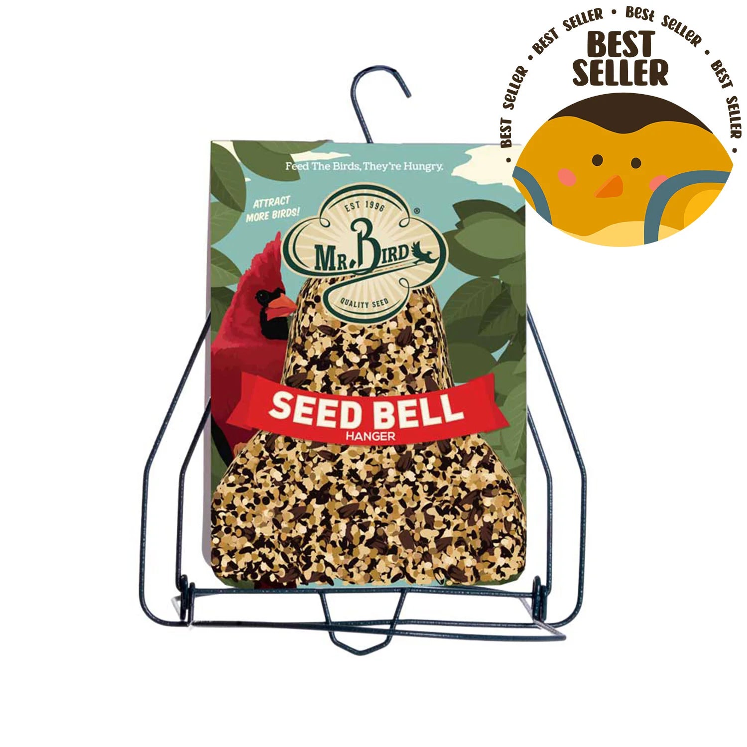MR. BIRD SEED BELL HANGER