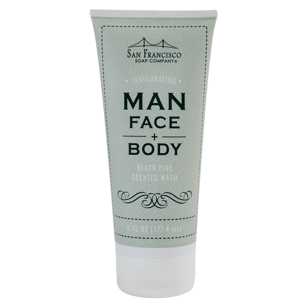 MAN FACE & BODY WASH - BLACK PINE