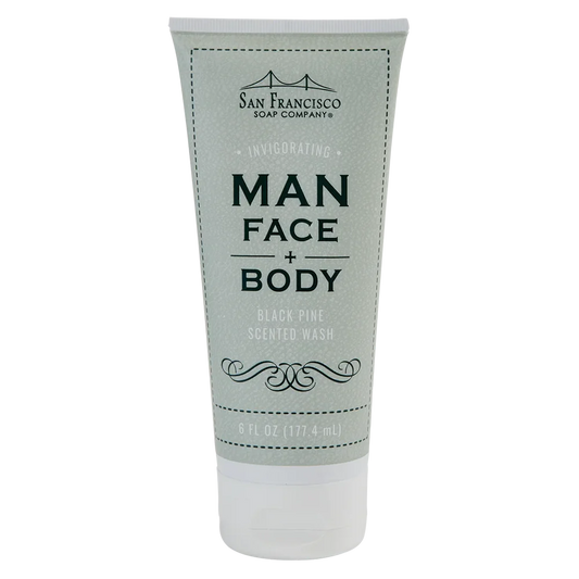 MAN FACE & BODY WASH - BLACK PINE