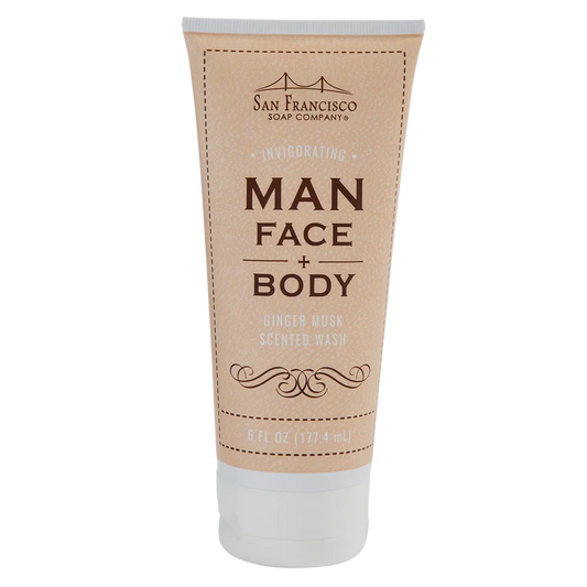 MAN FACE & BODY WASH - GINGER MUSK