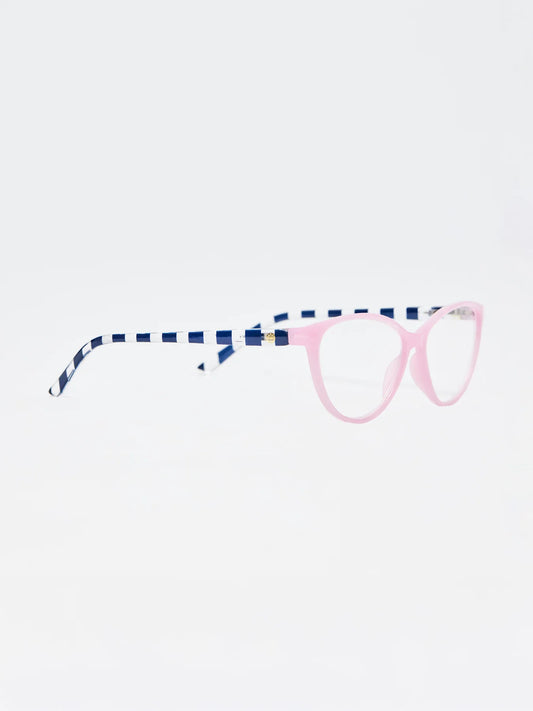 READING GLASSES - MICHELLE - ORCHID STRIPE - Pharm Favorites by Economy Pharmacy