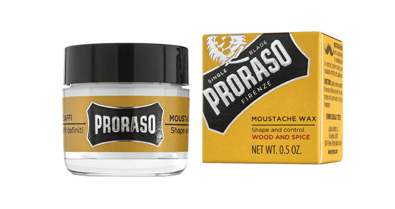 PRORASO MOUSTACHE WAX WOOD AND SPICE