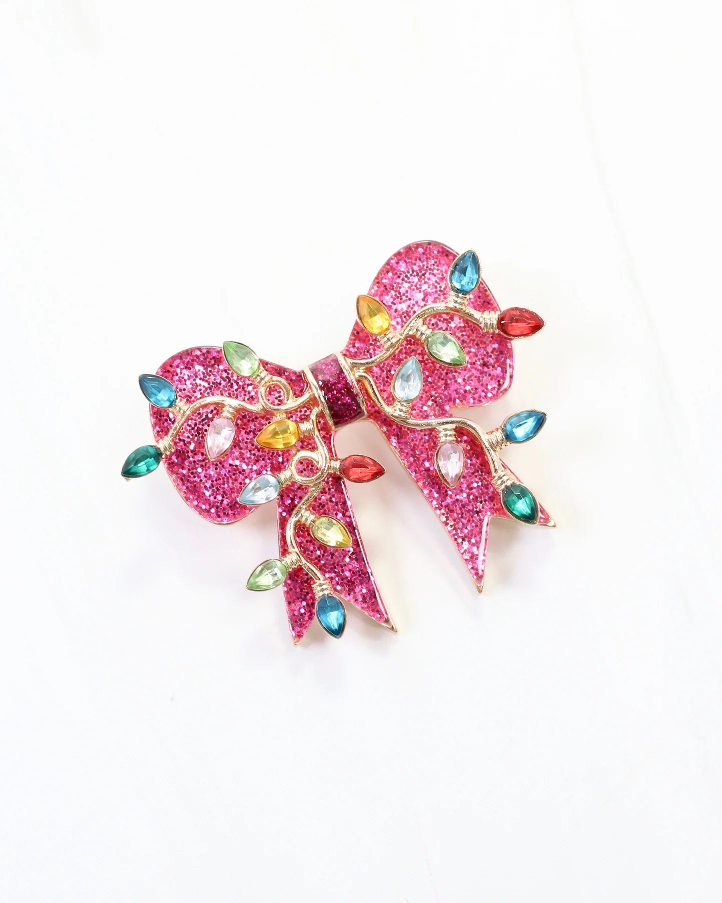 BRIGHT AND MERRY BOW BROOCH