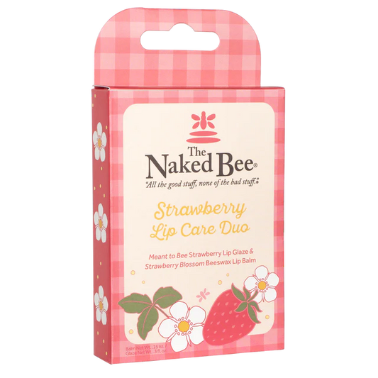 THE NAKED BEE STRAWBERRY LIP CARE DUO GIFT SET