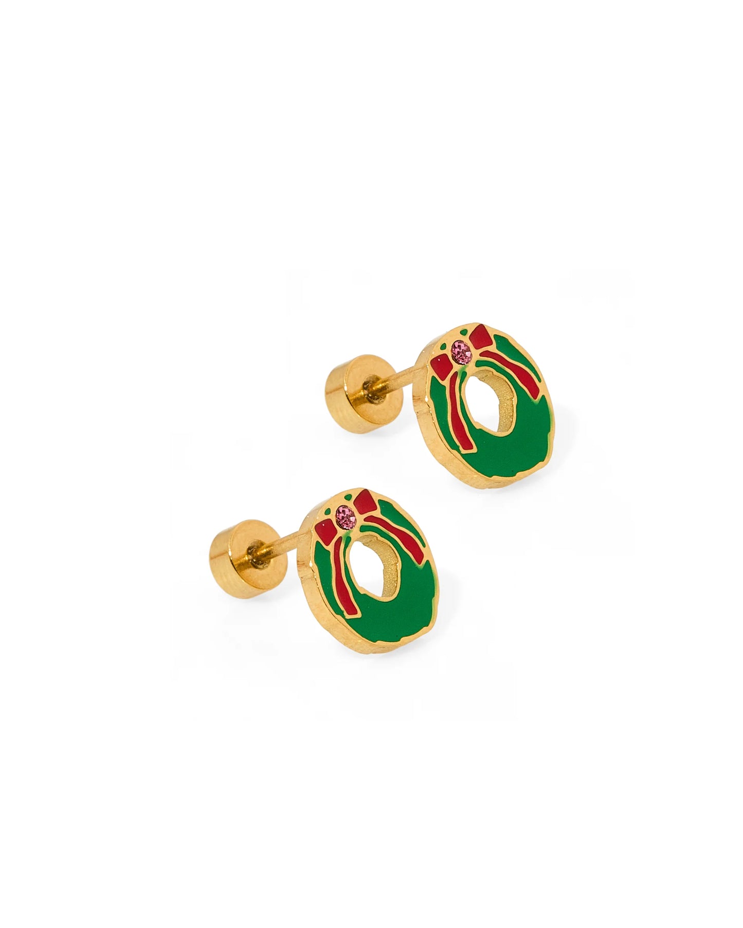 Screwback Stud Earrings - Leighton Wreath