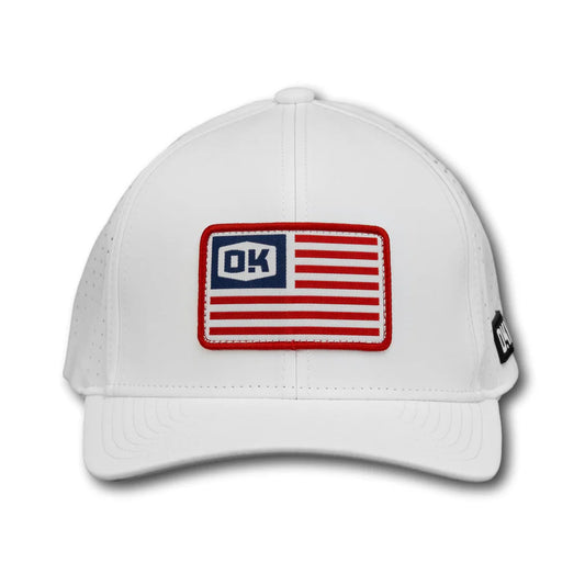 OKIE HAT - MERICA PERFORMANCE - WHITE