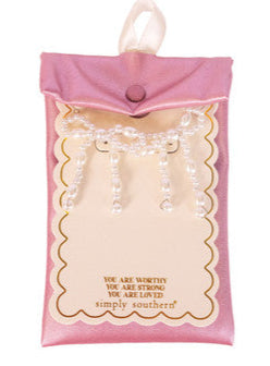 BOW EARRINGS WITH ASSORTED SIZE PEARLS