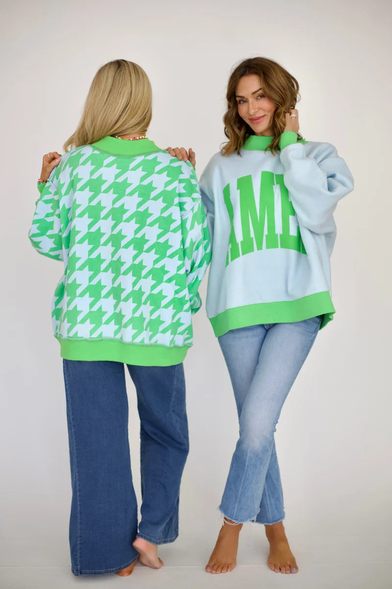 AMEN 2-SIDED MOCK SWEATSHIRT
