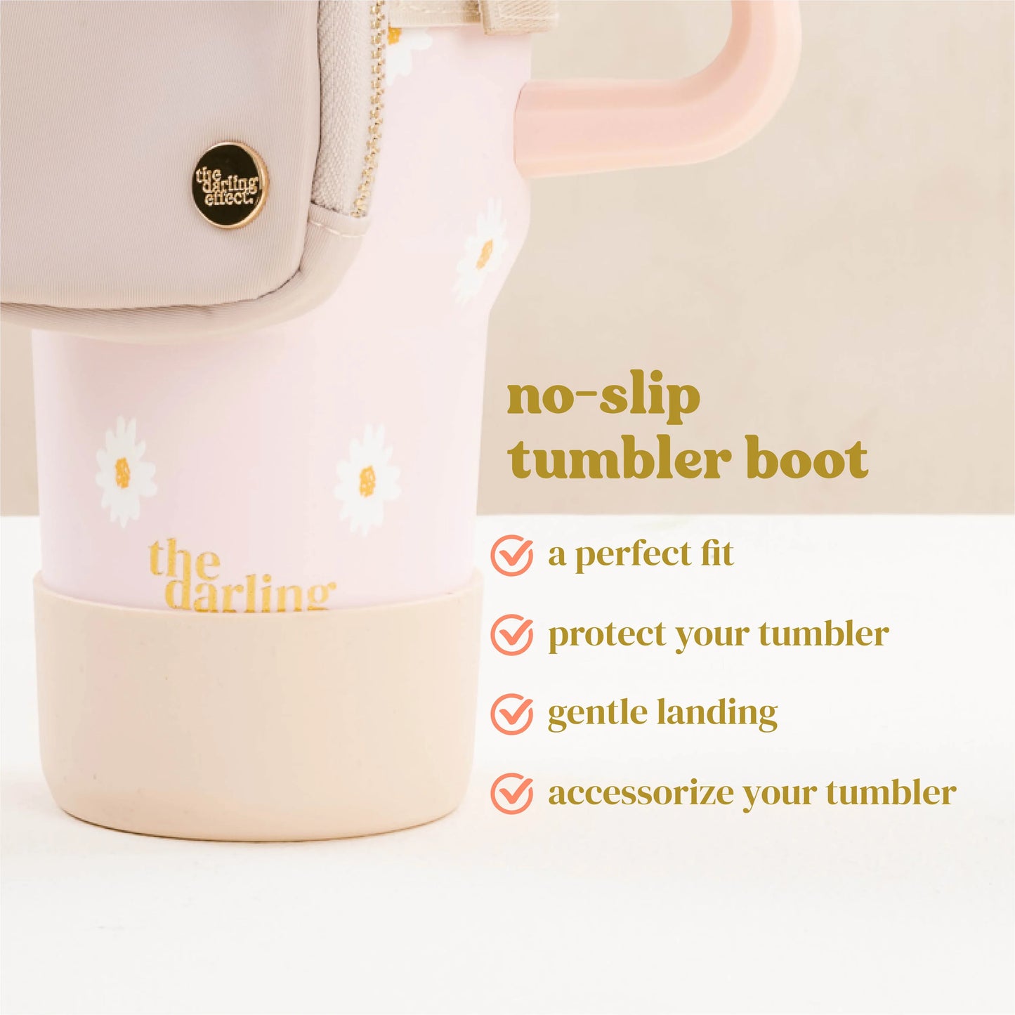 TUMBLER SILICONE BOOT - TAN