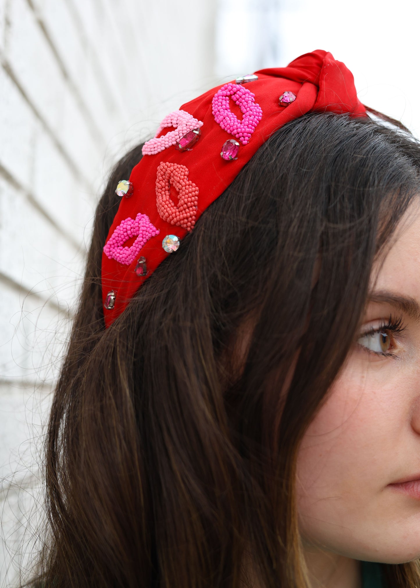 PUCKER UP HEADBAND - RED