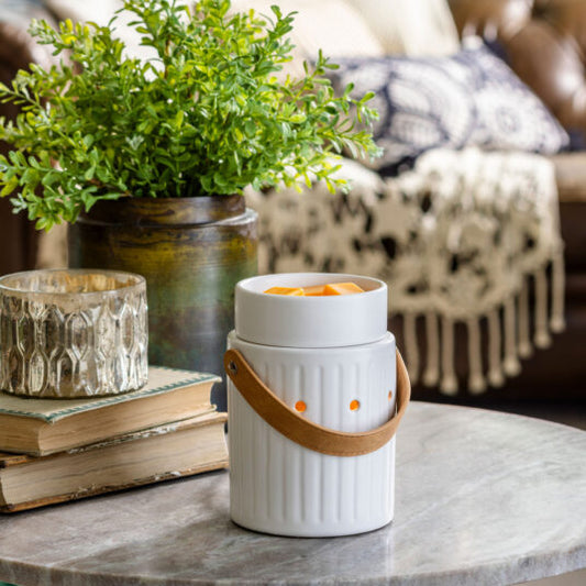 ILLUMINATION FRAGRANCE WARMER LEATHER HANDLE
