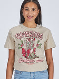 ECRU COWGIRL CHRISTMAS CLUB TEE