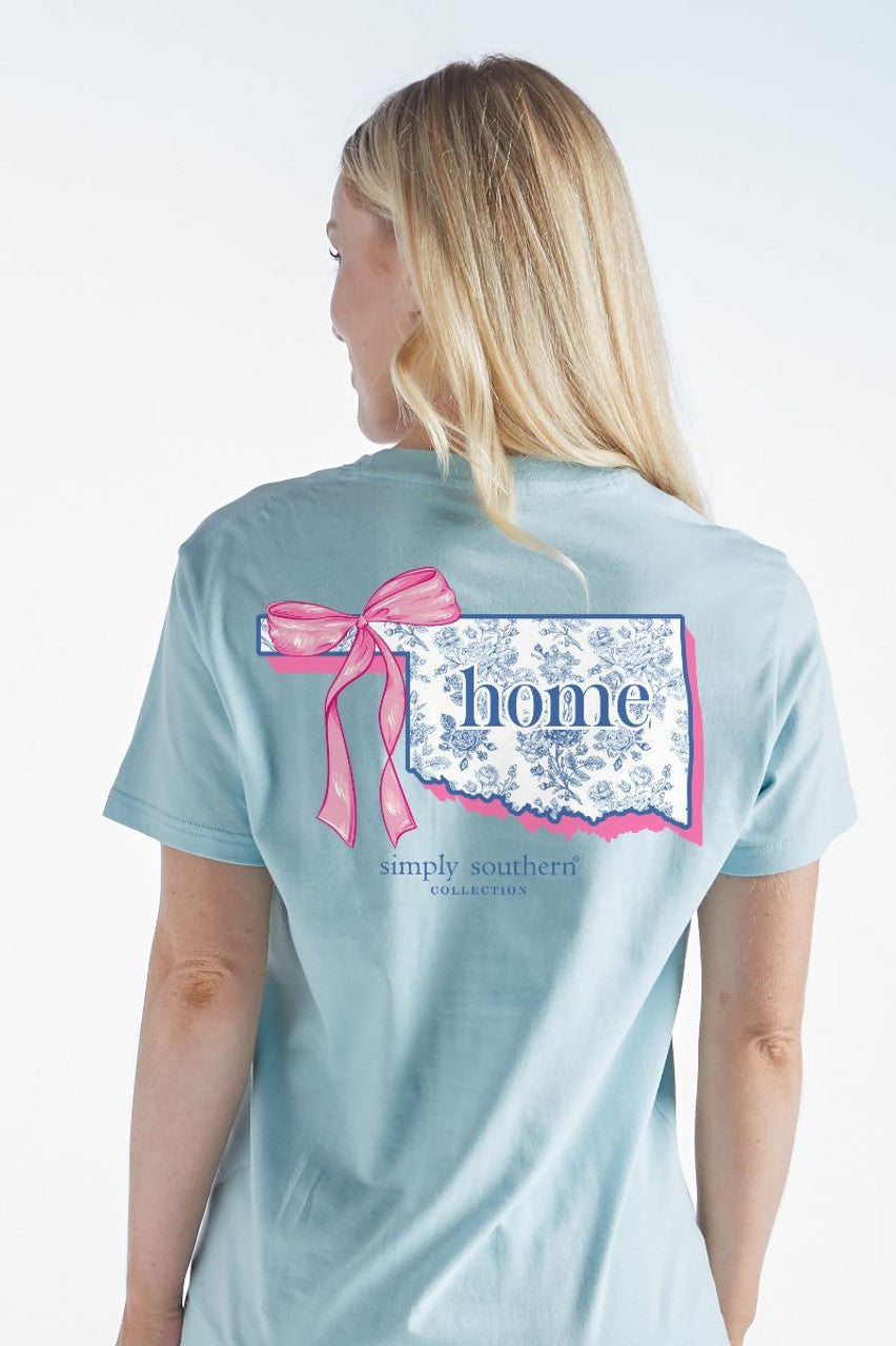 ICE BLUE OKLAHOMA HOME TEE