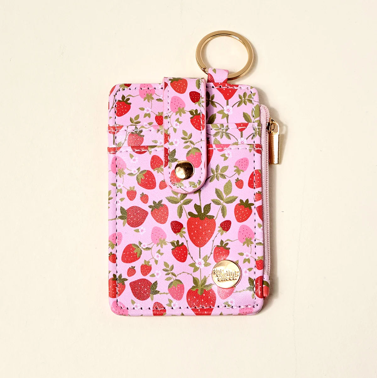 KEYCHAIN WALLET - STRAWBERRY FIELDS