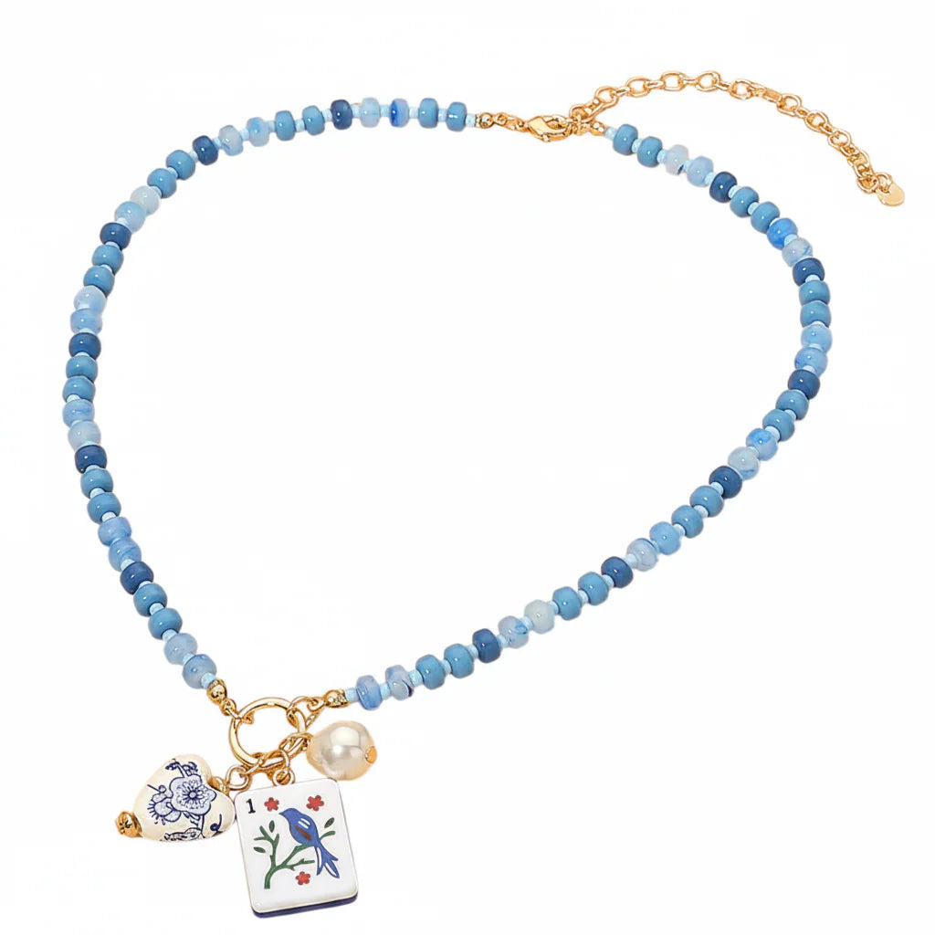 MAHJONG BEADED NECKLACE