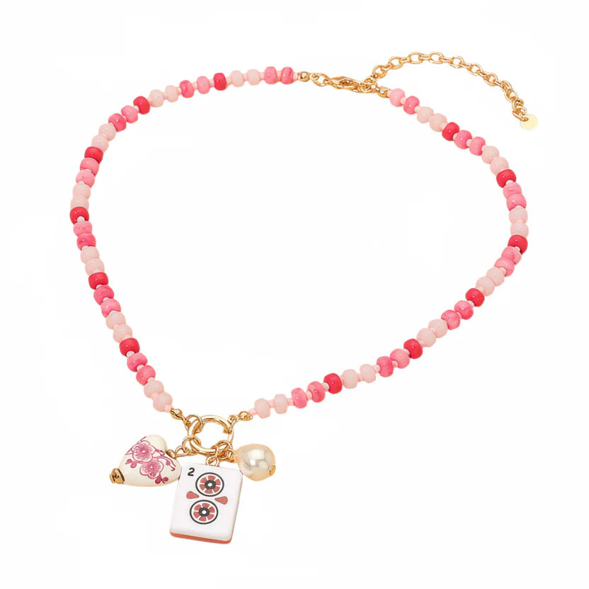 MAHJONG BEADED NECKLACE