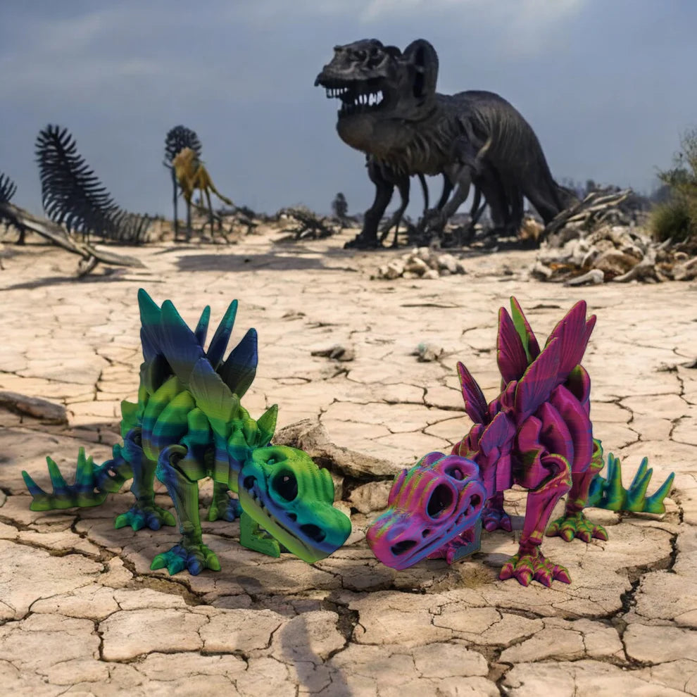 FANTASY PETS - SKELETAL STEGOSAURUS - LARGE