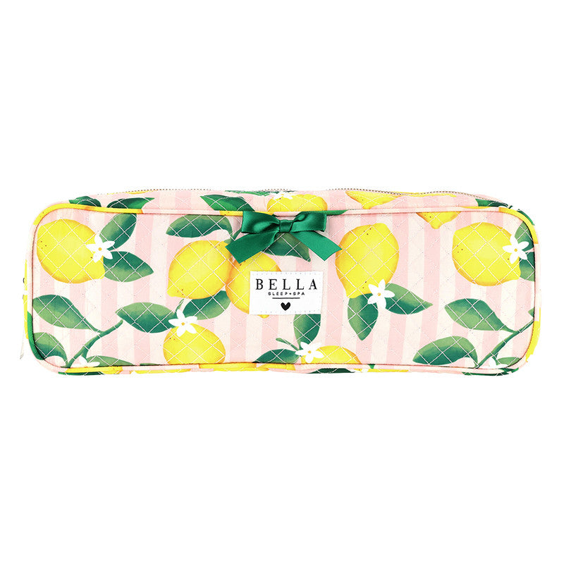 QUILTED HAIR TOOL BAG - LEMON