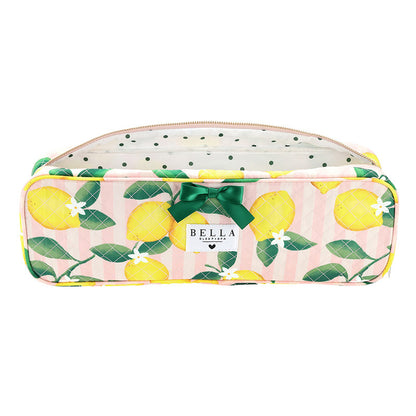 QUILTED HAIR TOOL BAG - LEMON