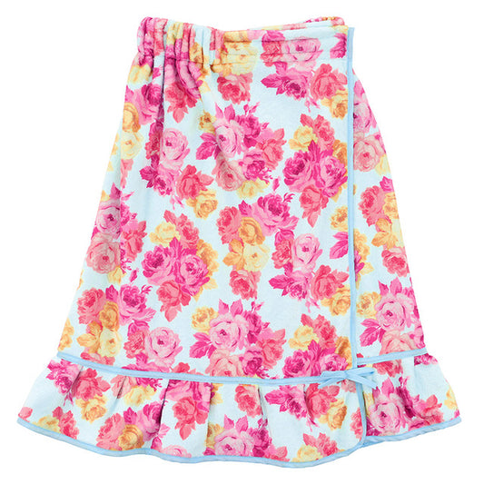 SPA WRAP - SPA BLUE AND ROSES