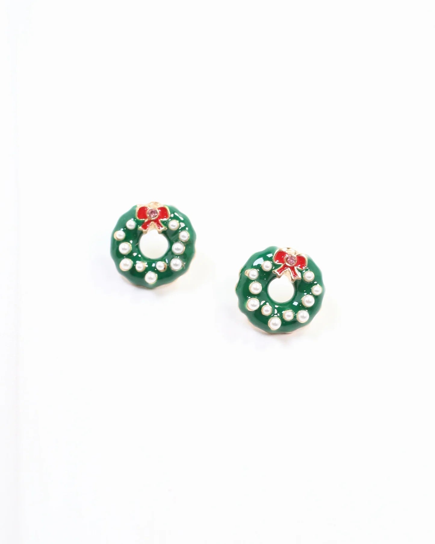 ROCKIN THE WREATH STUD - PEARL