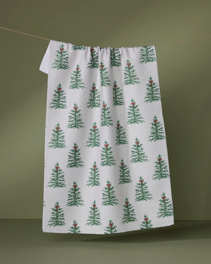 GEOMETRY KITCHEN TEA TOWELS - HOLIDAY