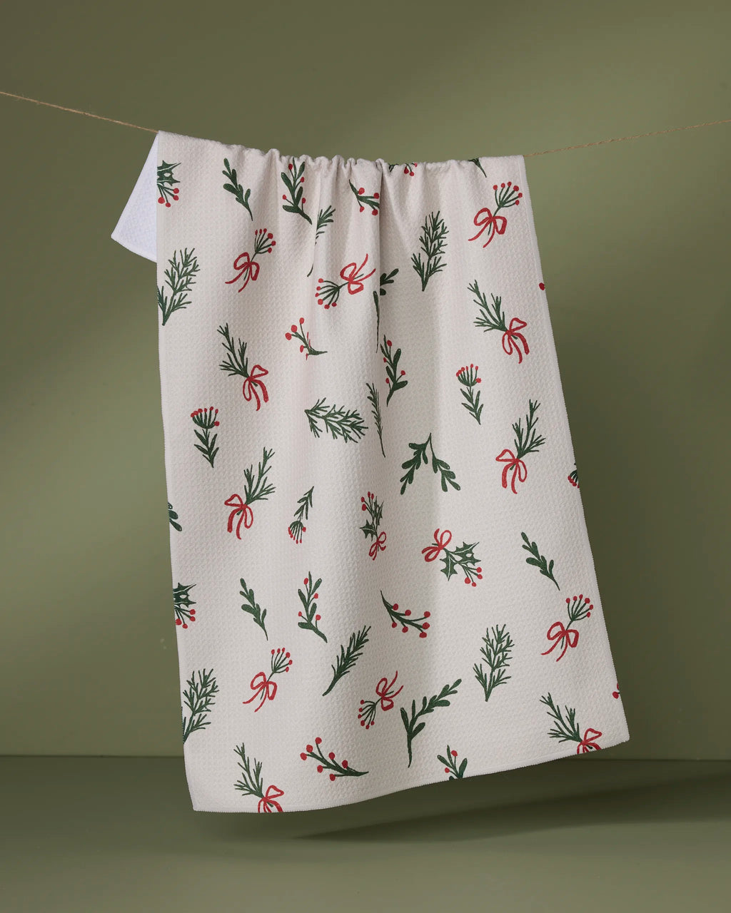 GEOMETRY KITCHEN TEA TOWELS - HOLIDAY